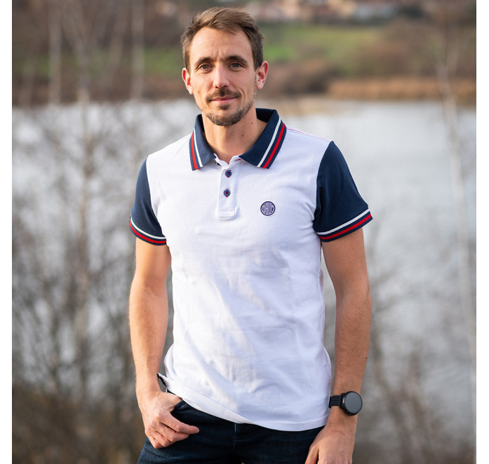 Polo homme blanc
