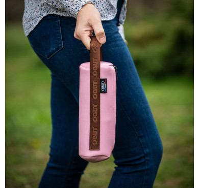 Pink bag made from natural...