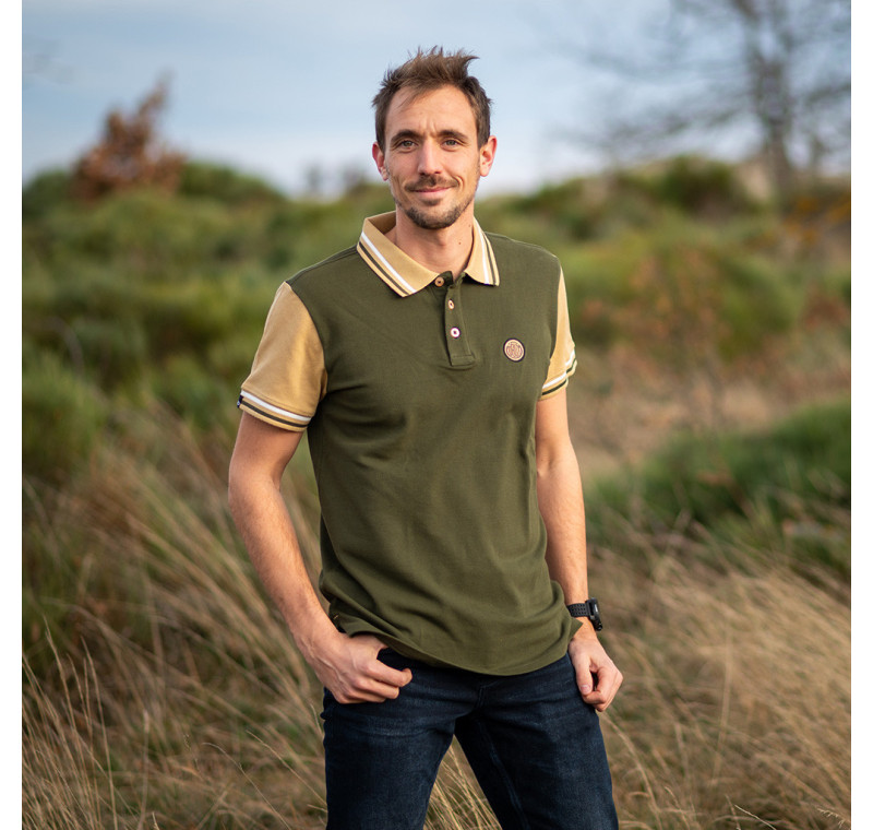 Obut Herren Polo Shirt khaki Obut Herren Polo Shirt khaki
