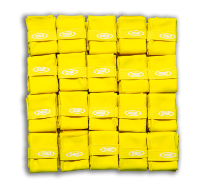 100 Chiffonnettes jaunes