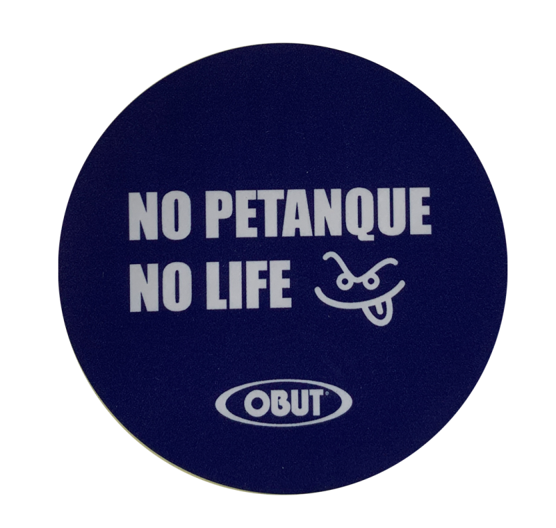 Blue No petanque no life sticker Blue No petanque no life sticker