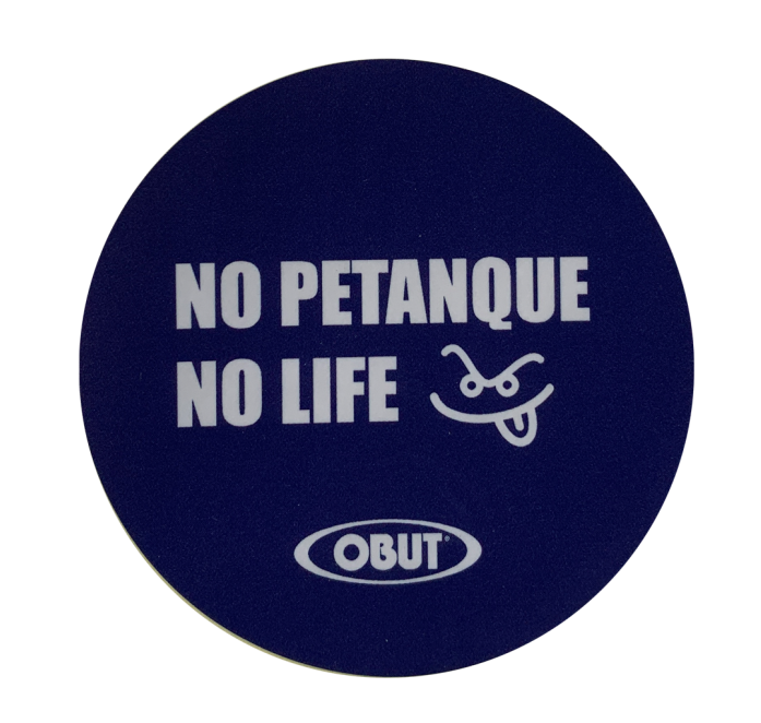 Blå dekal No petanque no life Blå dekal No petanque no life