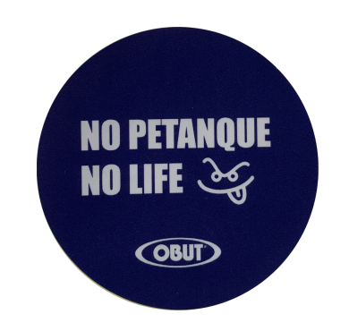 Blue No petanque no life sticker