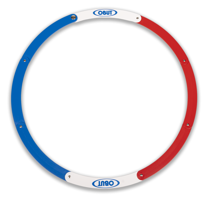 Lote de 14 círculos de petanca plegables azul, blanco y rojo Lote de 14 círculos de petanca plegables azul, blanco y rojo