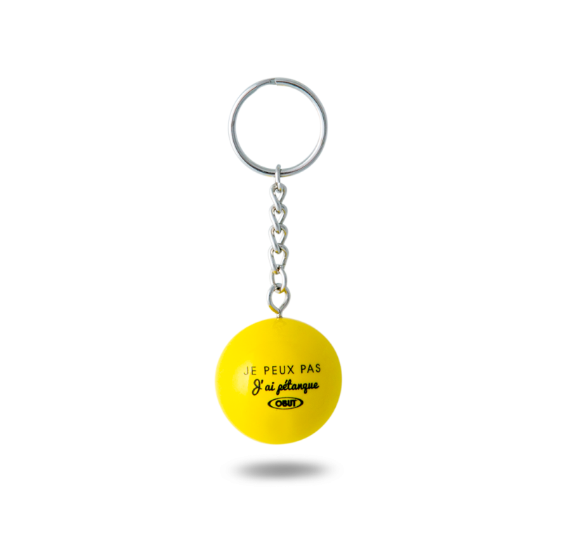 Porte-clés but Je peux pas j'ai pétanque Porte-clés but Je peux pas j'ai pétanque