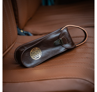 Vintage brown leather pouch