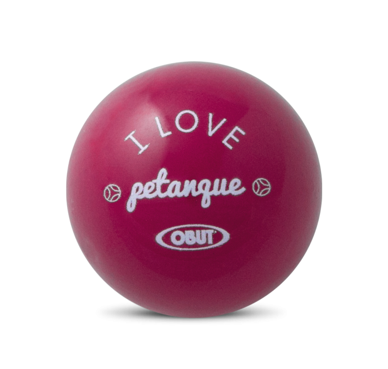 Fuchsia pink I love petanque jack Fuchsia pink I love petanque jack