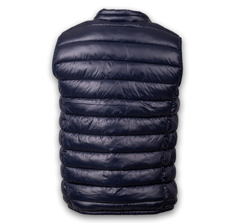 Blauw mouwloos donsjack Blauw mouwloos donsjack