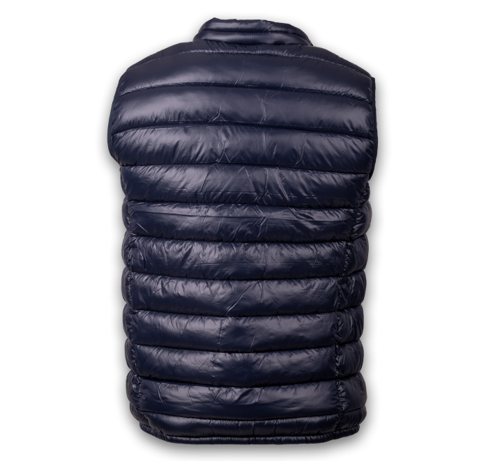 Blauw mouwloos donsjack Blauw mouwloos donsjack