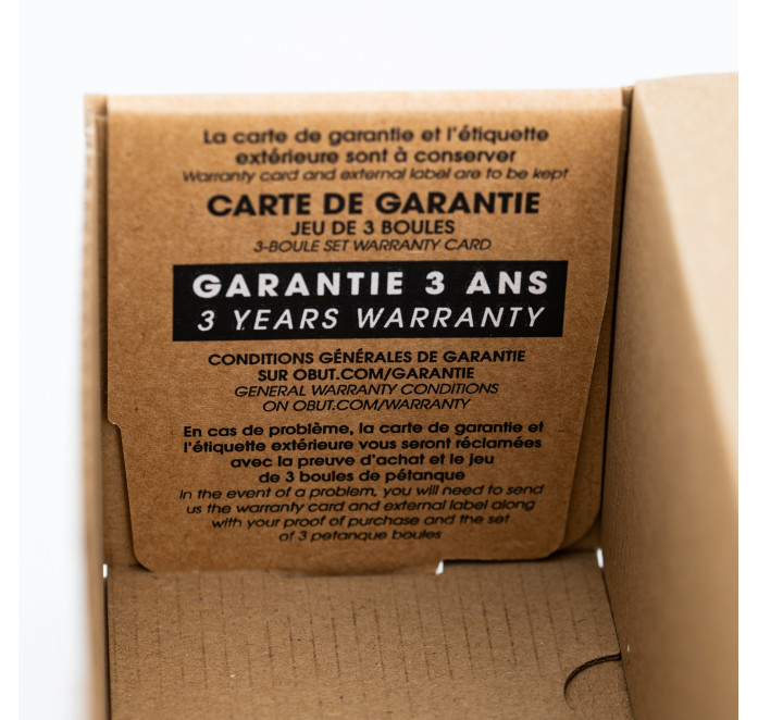 Boules Obut TON'R strie 0 Boules Obut TON'R strie 0