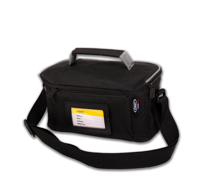 Black/Grey 3-boule reporter bag