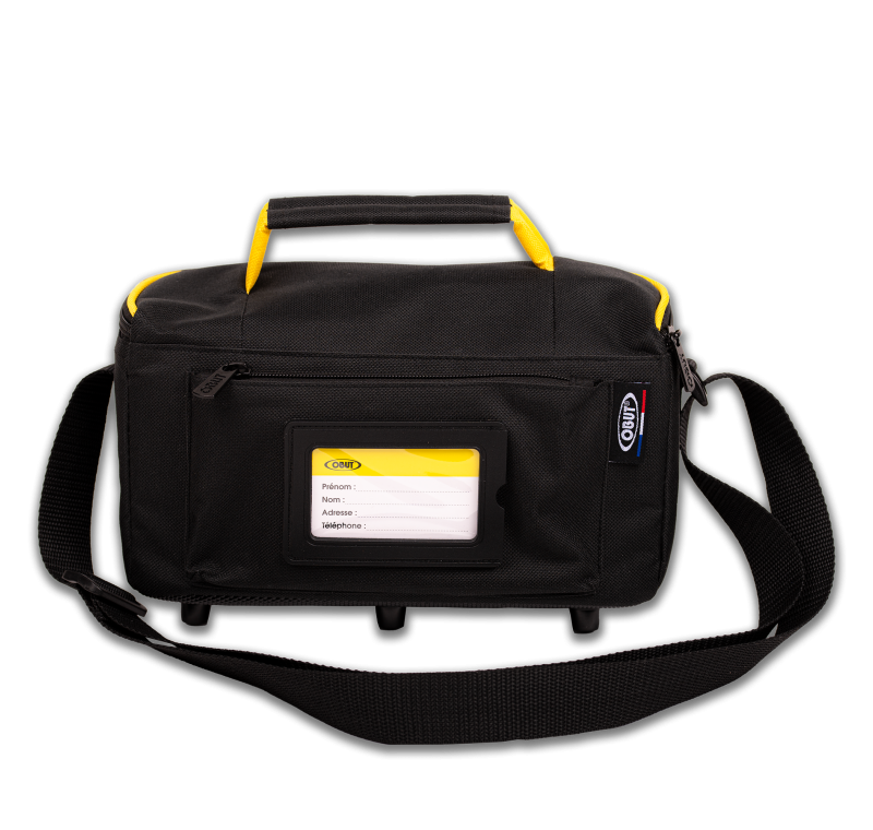 Reportertasche 3 Kugeln schwarz/gelb