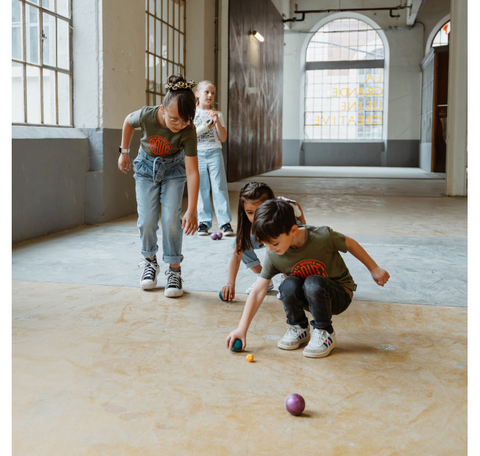 Bolas Obut Infantiles Interior Exterior – Violeta con Purpurina Bolas Obut Infantiles Interior Exterior – Violeta con Purpurina