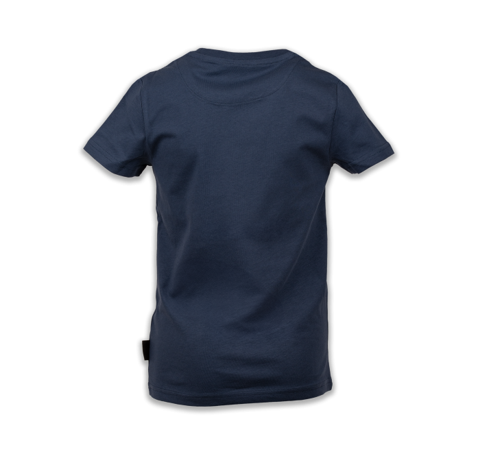 Blauw kinder-t-shirt voor de jeu-de-boulesspelers in spe Blauw kinder-t-shirt voor de jeu-de-boulesspelers in spe