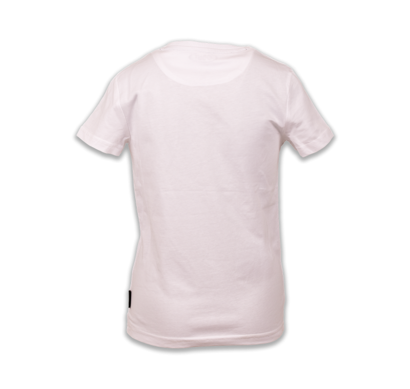 Weißes Kinder-T-Shirt mit Graffiti-Motiv Weißes Kinder-T-Shirt mit Graffiti-Motiv