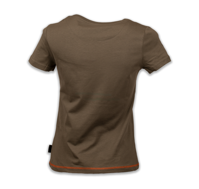 Kaki dames-T-shirt Kaki dames-T-shirt