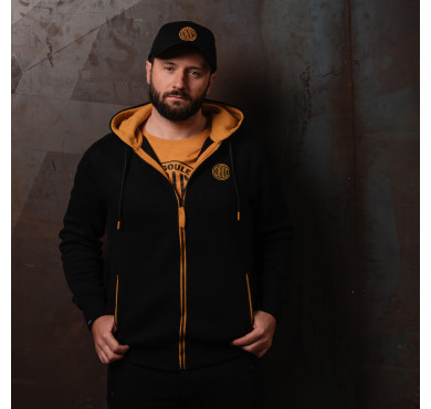 Gilet capuche homme jaune...