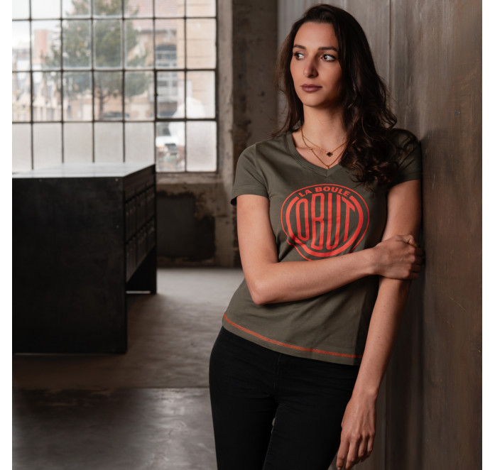 Camiseta de mujer caqui Camiseta de mujer caqui