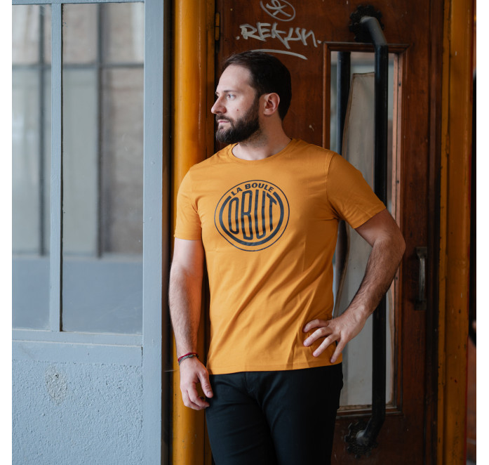 Camiseta de hombre mostaza Camiseta de hombre mostaza