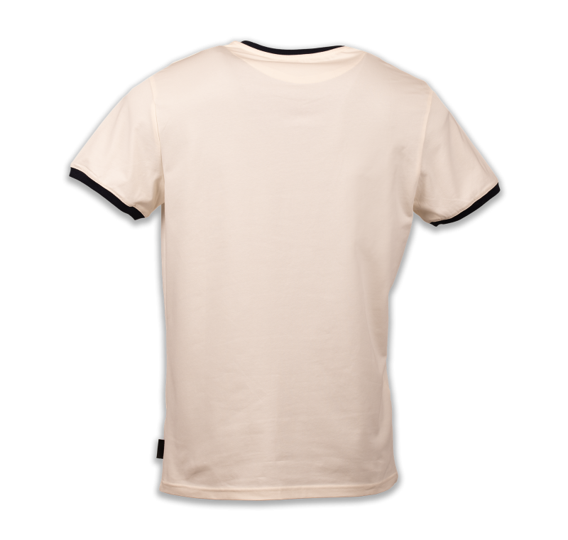 Camiseta unisex blanca con logotipo retro Camiseta unisex blanca con logotipo retro