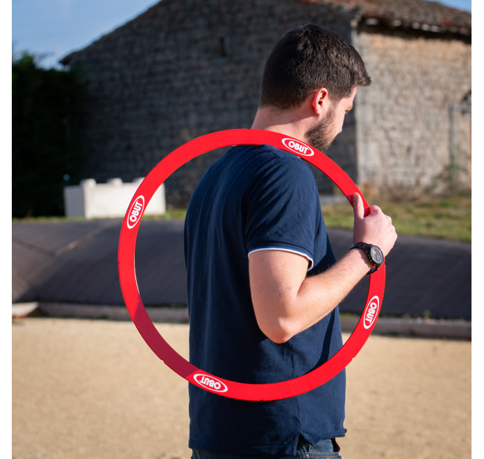 Red rigid circle