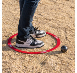Red rigid circle
