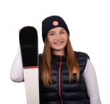 Blauer Beanie mit Vintage-Logo von Obut