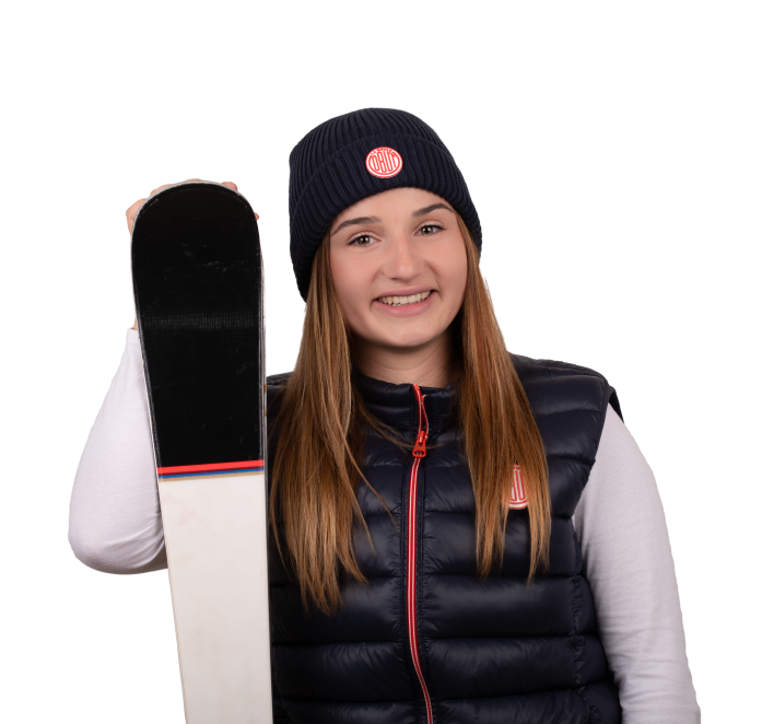 Blauer Beanie mit Vintage-Logo von Obut