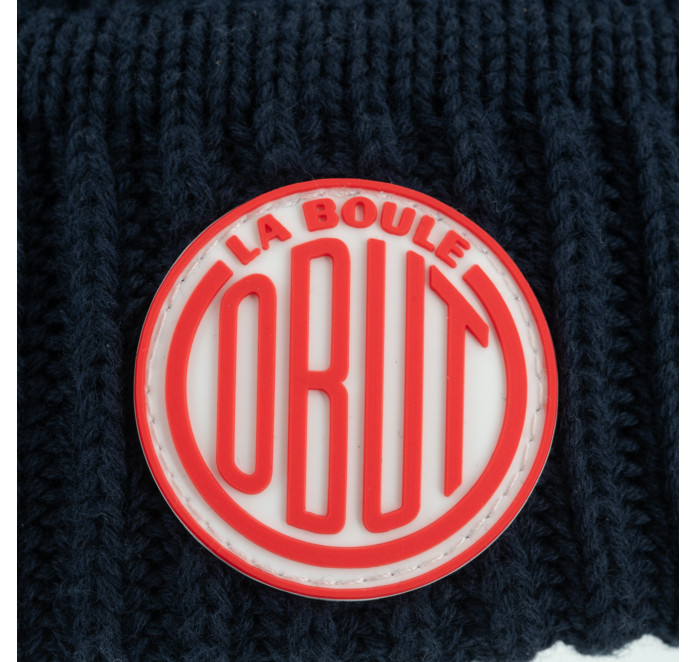 Blauwe muts met vintage Obut-logo Blauwe muts met vintage Obut-logo