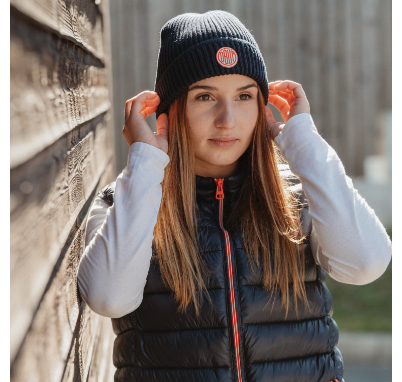 Blauer Beanie mit Vintage-Logo von Obut