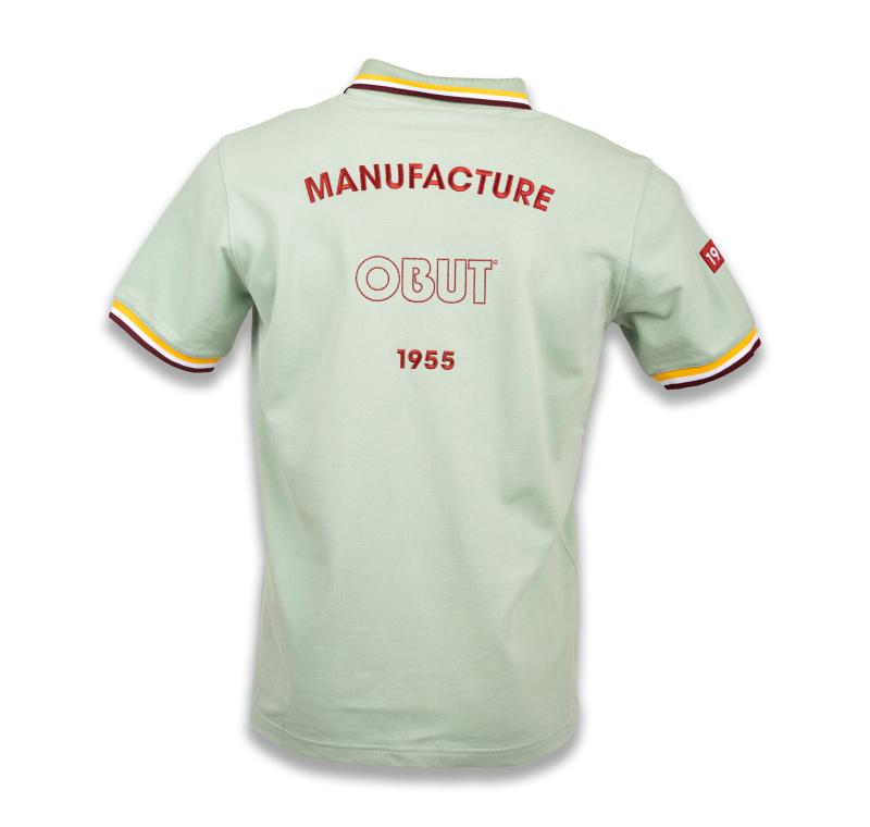 Polo homme vert "MANUFACTURE" Polo homme vert "MANUFACTURE"