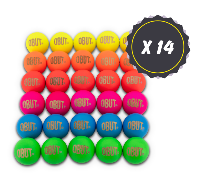 Lot von 14 Netzen mit 30 Zielkugeln (buchs) Lot von 14 Netzen mit 30 Zielkugeln (buchs)