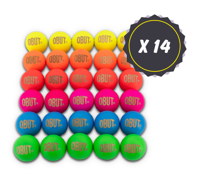 Lot von 14 Netzen mit 30 Zielkugeln (buchs) Lot von 14 Netzen mit 30 Zielkugeln (buchs)
