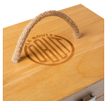 Wooden case with six balls Wooden case with six balls