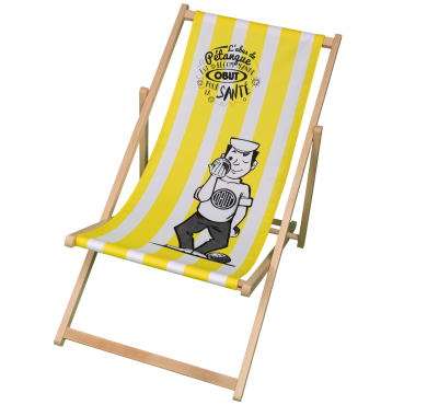 Liegestuhl Maskottchen im Vintage-Stil